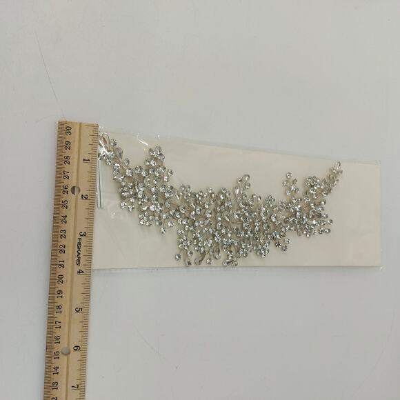 Wedding Headband Rhinestones Headpiece Ballet Love Bride Hair - Picture 8 of 12